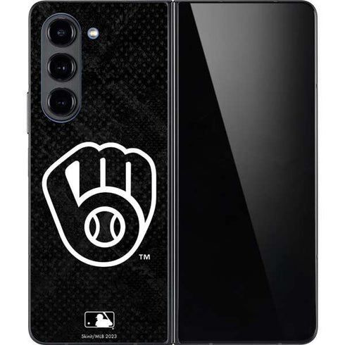 MLB Milwaukee Brewers Dark Wash Galaxy Z Fold5 5G Skin